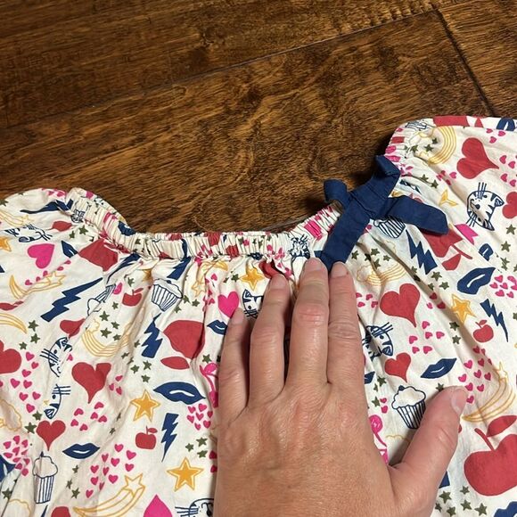 Happy by Pink Chicken Kitty Cat and Hearts Print Dress, size 10Y - Picture 3 of 7